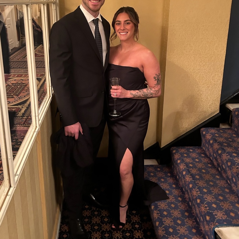 Azazie Black Strapless Dress